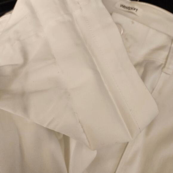 WESTPORT Signature Fit White Mid Rise Cruise Beachy Vacation Neutral Capris 14 - Picture 11 of 12